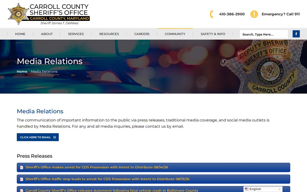 Carroll County Sheriff arrest news archive